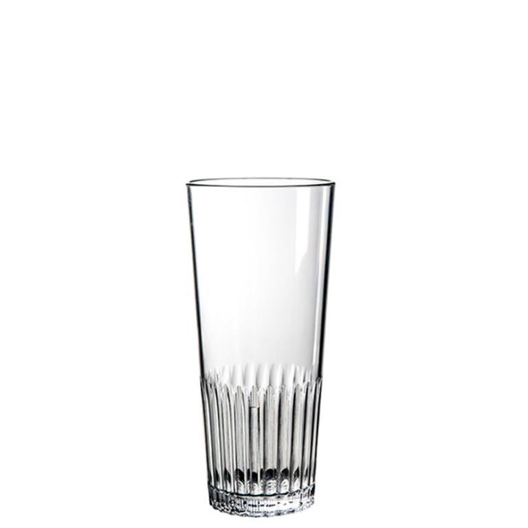 Kunststoff-Rippenglas 30 cl.
